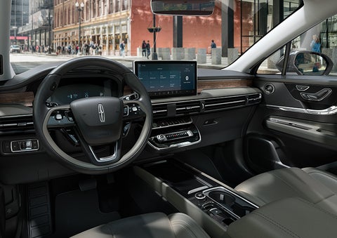 The interior dashboard of 2024 Lincoln Corsair® SUV is shown here. | Lincoln Demo 4 in Derwood MD