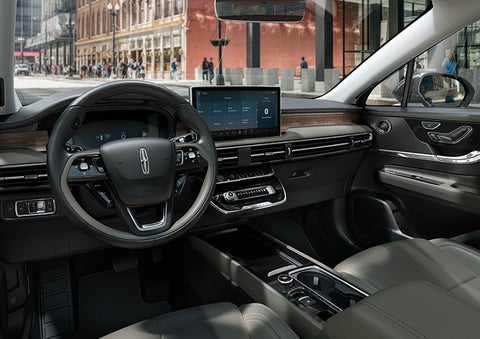The interior dashboard of 2024 Lincoln Corsair® SUV is shown here. | Lincoln Demo 4 in Wooster OH