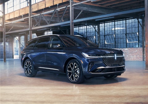 A 2024 Lincoln Nautilus® SUV is parked in an industrial space. | Lincoln Demo 4 in Wooster OH